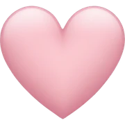Light pink heart sticker