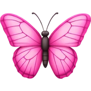 pink butterfly sticker