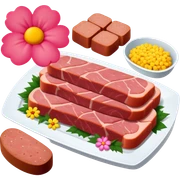 spam meat flowers sticker