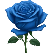 Blue rose sticker
