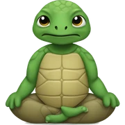 Turtle meditation  sticker