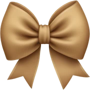 Light Brown bow  sticker