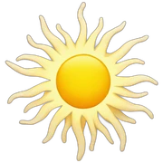 realistic sun  sticker