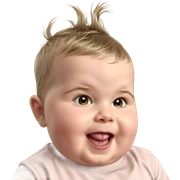 cute boy sticking out tongue sticker