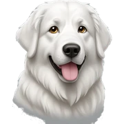 Great Pyrenees dog  sticker