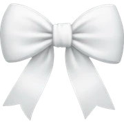 white bow sticker