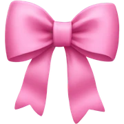 Pink bow  sticker