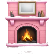 Winter Pink FirePlace sticker