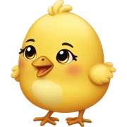 A cute chick sticker