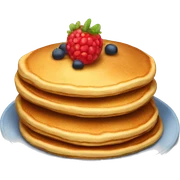 Pancake with starberrys sticker
