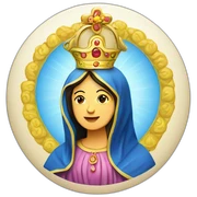 Virgen en circulo sticker