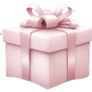 Light pink Christmas gifts under a white Christmas tree  sticker