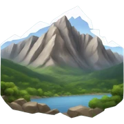 Mountains sticker