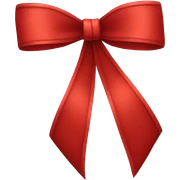 Red bow sticker