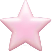 pale pink star sparkle sticker