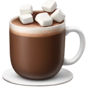 Hot chocolate with manchmallows sticker