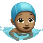 Baby swimming sticker
