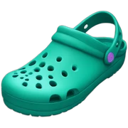 teal crocs sticker
