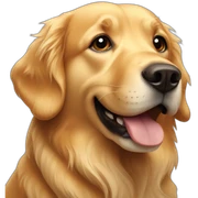 Golden retriever sticker