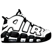 Nike air more uptempo blanche et noir  sticker