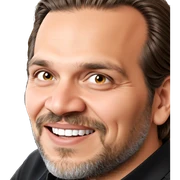 smiling male portrait with beard sticker
