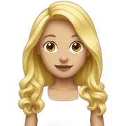Blonde sticker