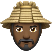Samurai com mascara  sticker