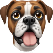 Boxer dog sticker