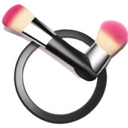 blush and brush sticker