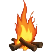 Cozy fire sticker