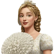 elegant girl in beautiful dress sticker