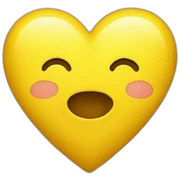 Yellow heart sticker