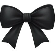 Black bow sticker