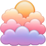 Divine Romantic warm-colored pastel lush gradients aesthetic sticker