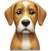 Sad dog sticker