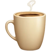 Aesthetic beige cup of coffee sticker