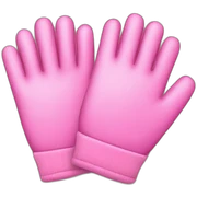 pink gloves  sticker