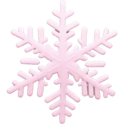 pastel pink snowflake  sticker