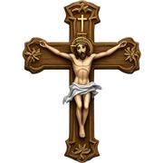 Catholic cross sticker