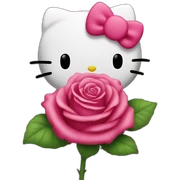 Hello kitty rose sticker