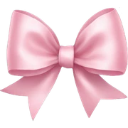 light pink ribbon bow sticker