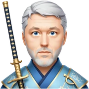 Elegant Samurai sticker