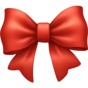 red bow sticker