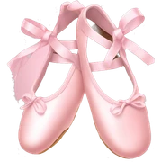 pastel pink ballet shoes sticker