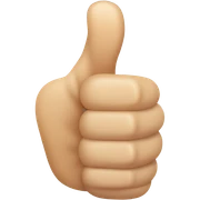 Thumbs up sticker