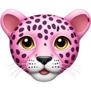 Pink leopard sticker