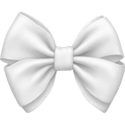 white bow sticker