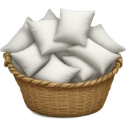 Basket of pillows sticker