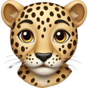 Cute leopard sticker