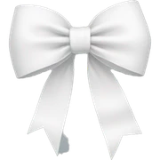 white bow sticker
